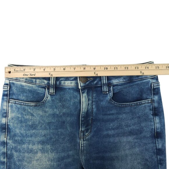 American Eagle Super Stretch Hi Rise Jegging Womens 8 Jeans Denim Distressed - Picture 3 of 15